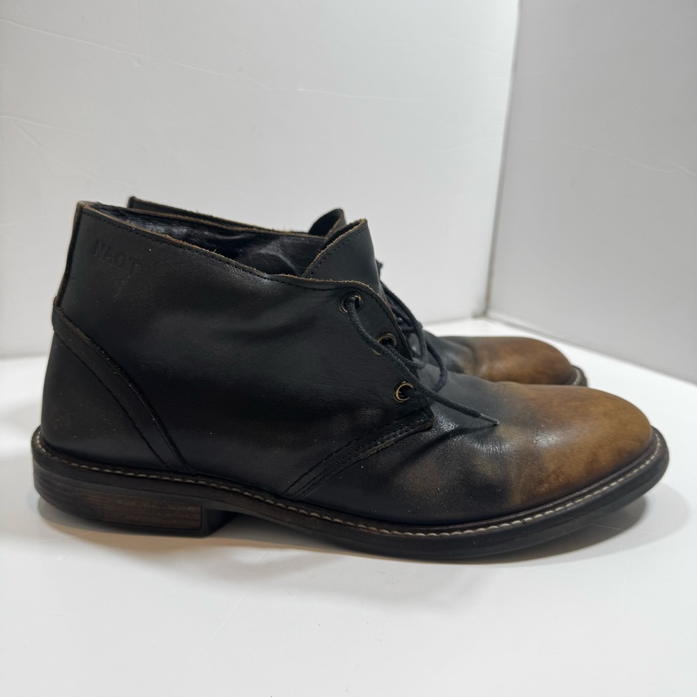 Naot Men Ombre Leather Ankle Boots EU 42 US 9 Slip Resistant Israel‎ Fall Winter